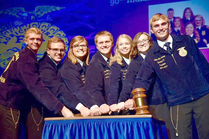 Frontier’s Lewis installed on 2019-20 Indiana FFA state officer team
